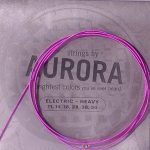 오로라칼라 스트링 Aurora - Eelectric 011-050 Strings 핑크 칼라코팅 
