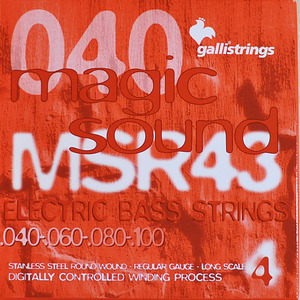 이테리 갈리 베이스 스트링 Galli String - MSR43 Regular - 4 strings (040-100)