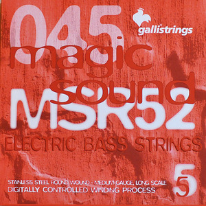 이테리 갈리 베이스 스트링 Galli String - MSR52 Medium - 5 strings (045-125)