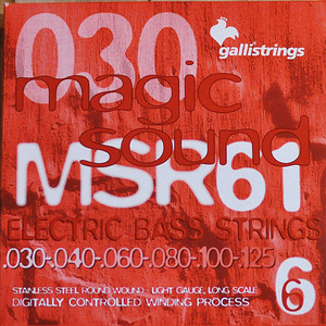 이테리 갈리 베이스 스트링 Galli String - MSR61 Light - 6 strings (030-125)